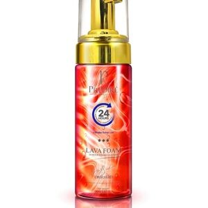 Prédiré Vibrant Red Lava Foam Cleanser with Gold Highlights